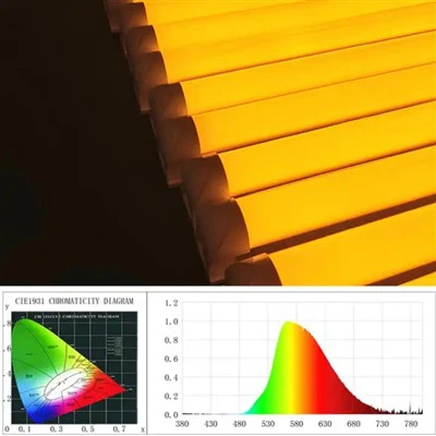Ekološki prihvatljiv žuti poklopac LED cijevi